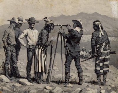 Guardando attraverso il telescopio da Frederic Remington